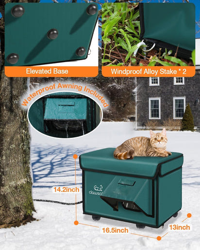 ToastyTail™ Heated Cat Shelter